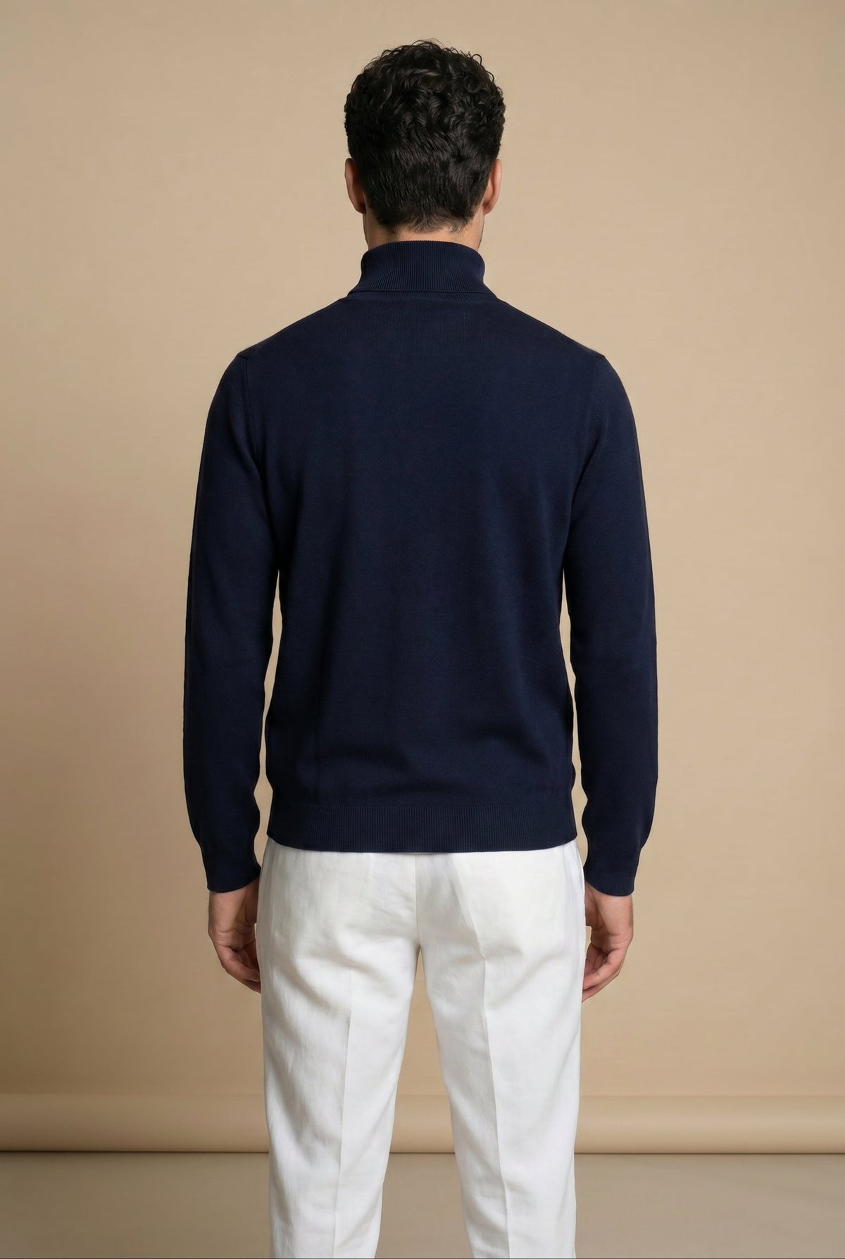 Cavalién Extrafine Rollneck Navy