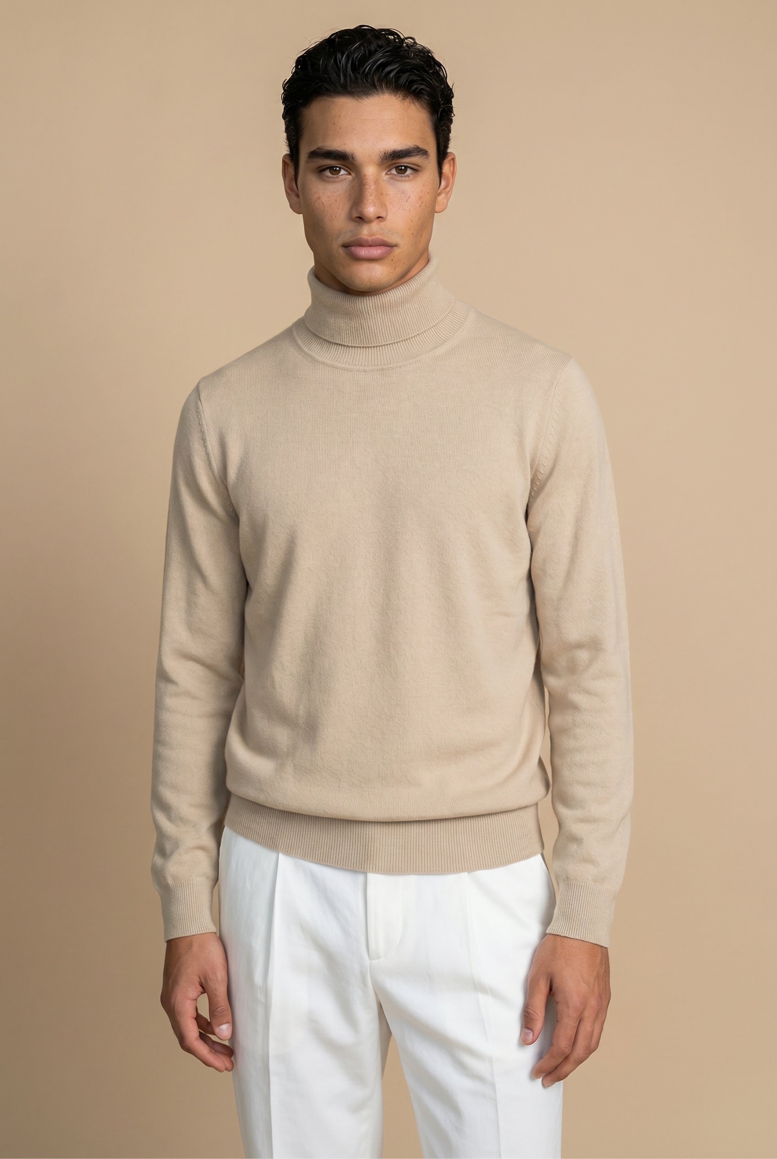 Cavalién Extrafine Rollneck Sand