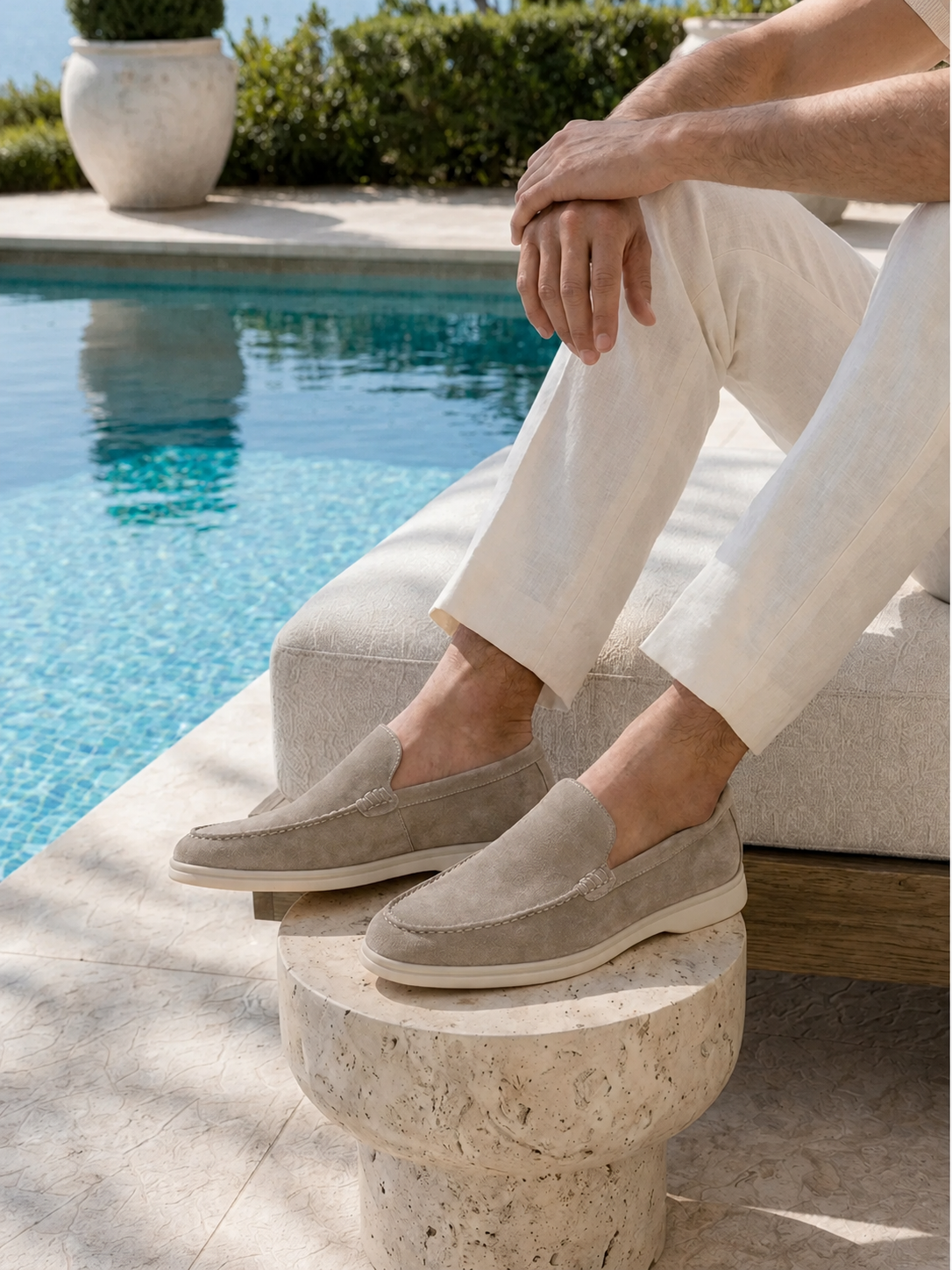 CLASSIC LOAFERS LIGHT GRAY