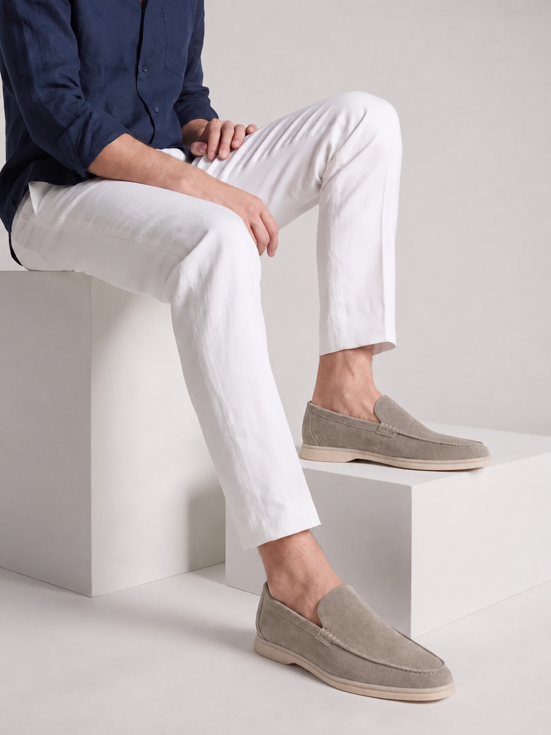 CLASSIC LOAFERS LIGHT GRAY