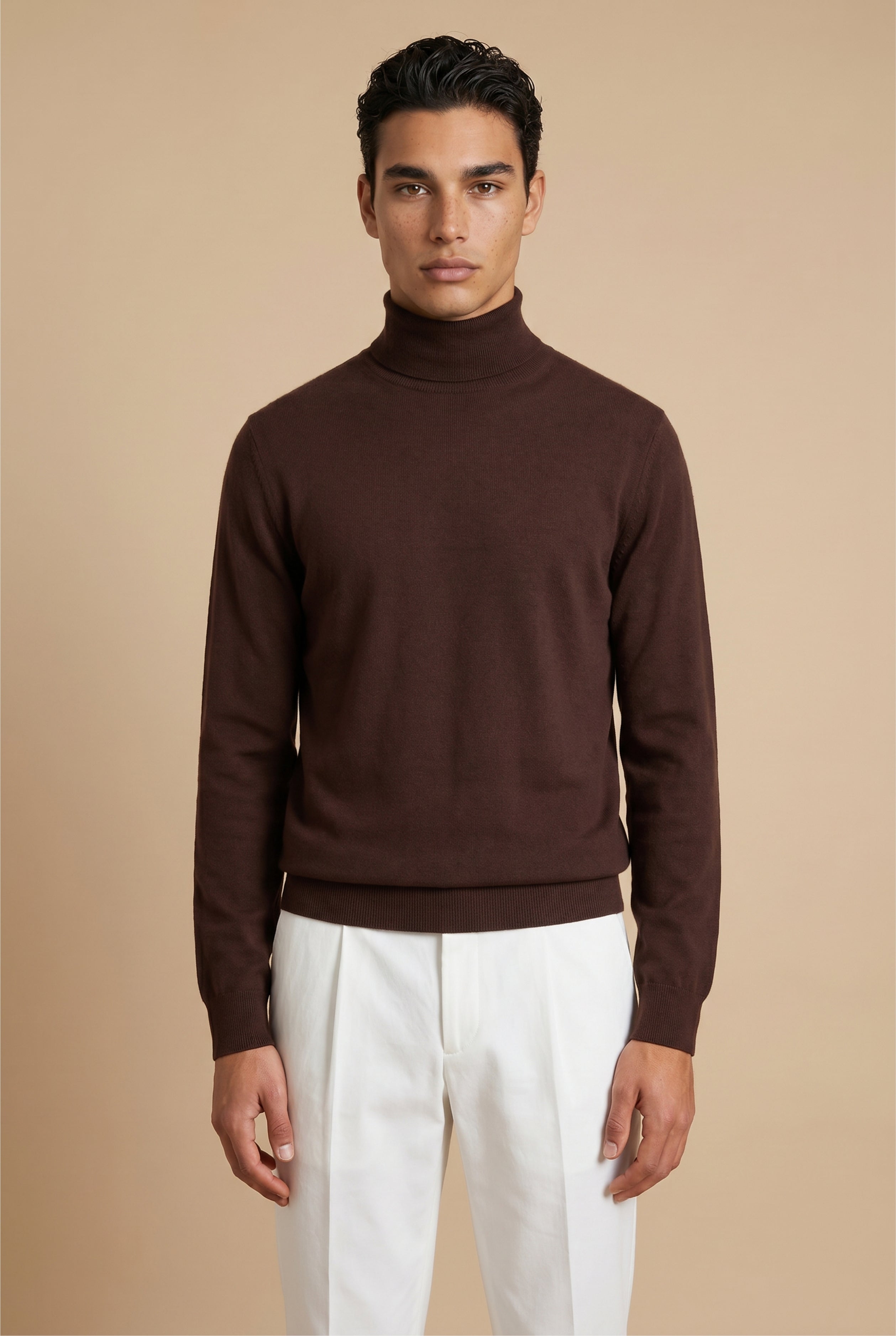 Cavalién Extrafine Rollneck Dark Brown