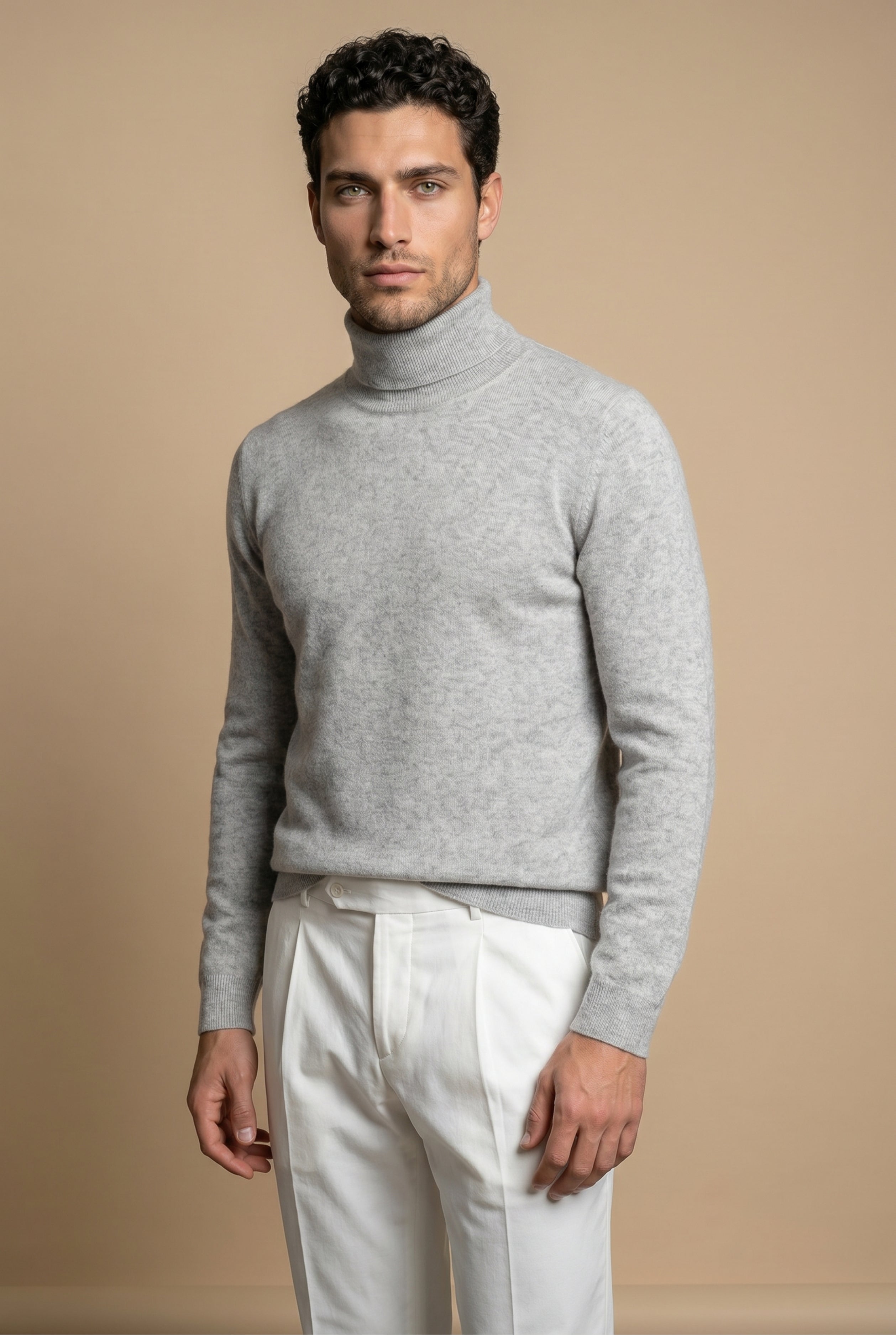 Cavalién Extrafine Rollneck Grey Marl