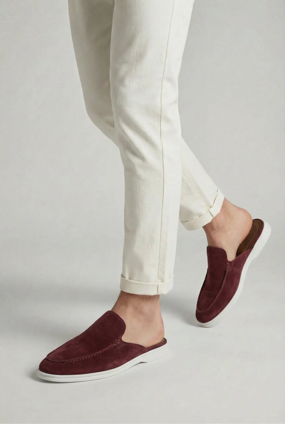 Yacht Suède Mule Burgundy