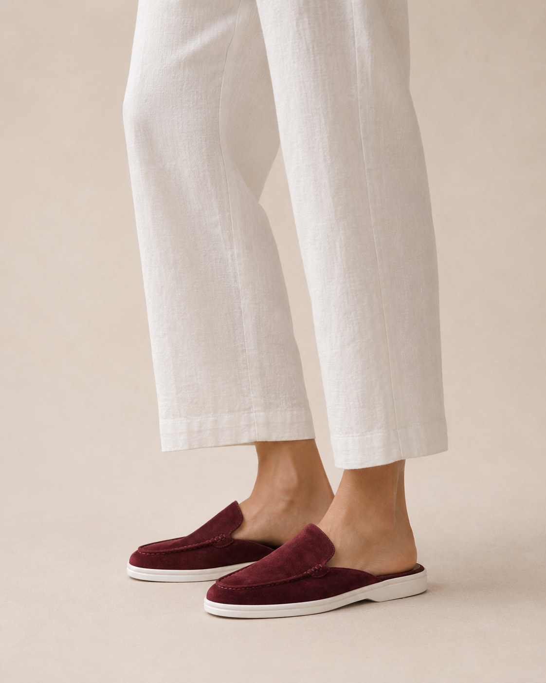 Lady Burgundy Yacht Slipper