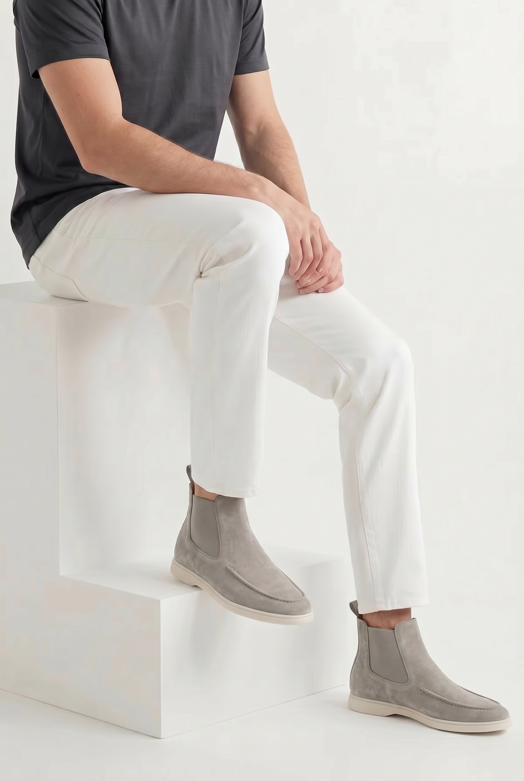 Cavalién Suede Boot Grey