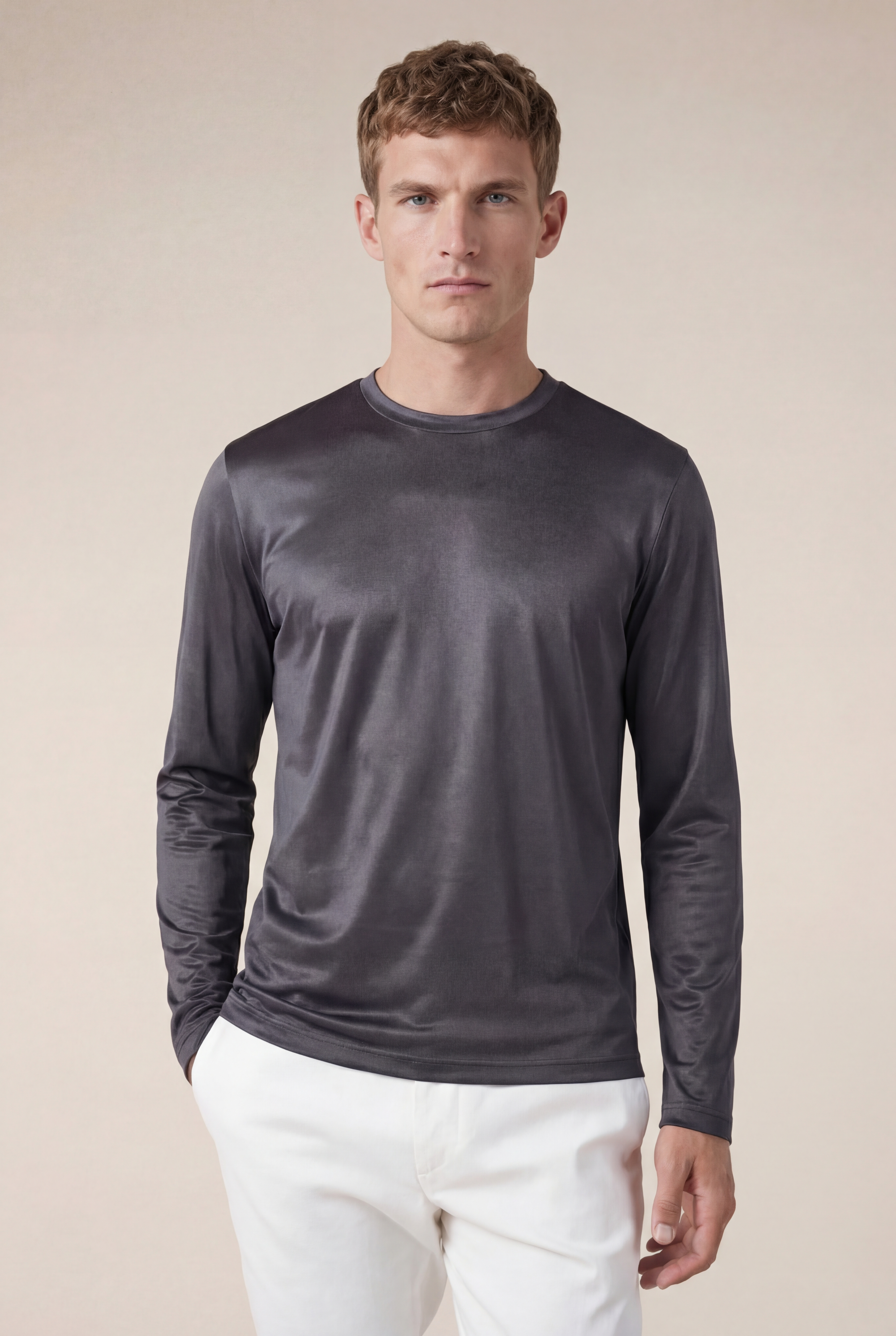 Cavalién Long Sleeve Tee Grey