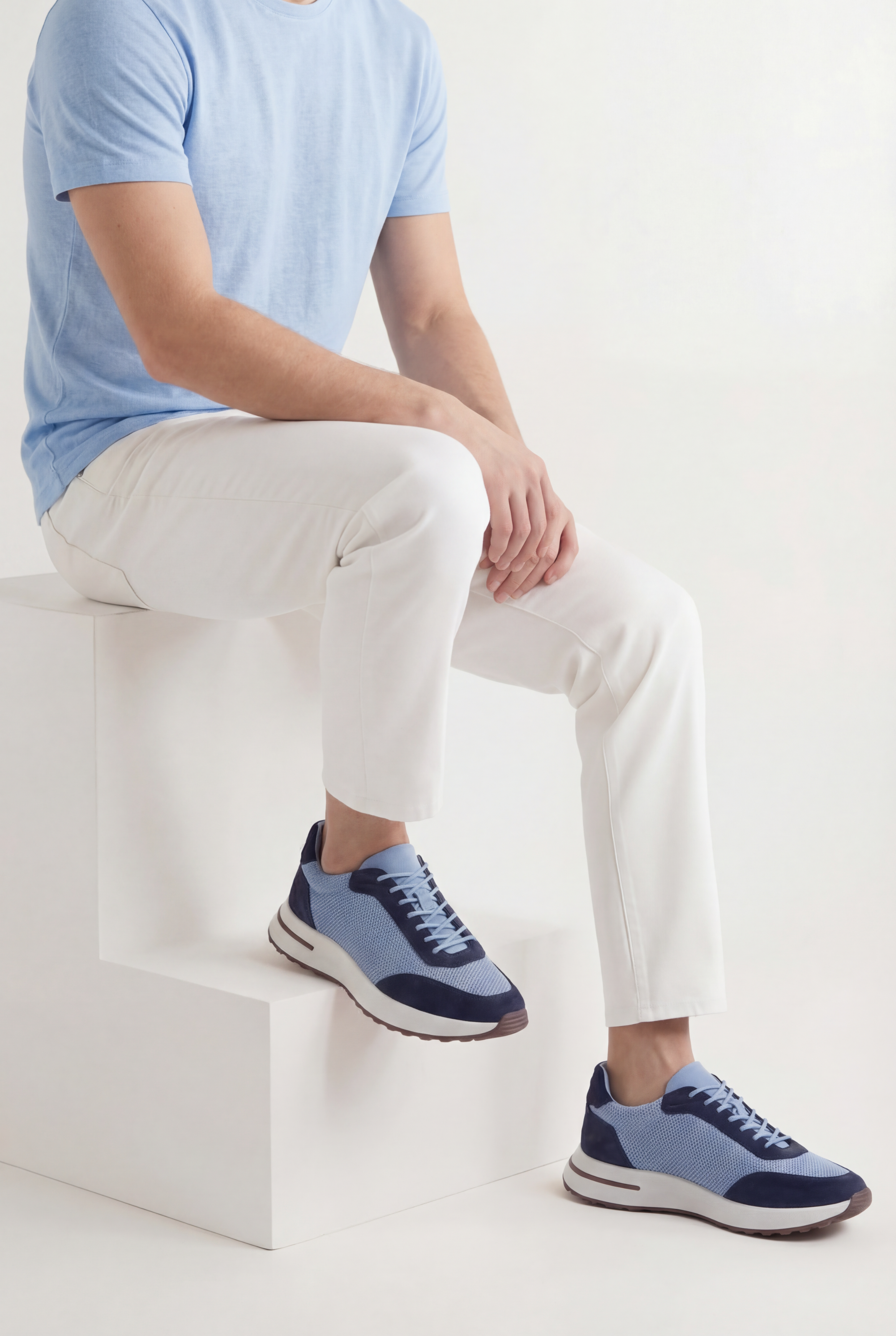 Cavalién Trainer Suede Baby Blue