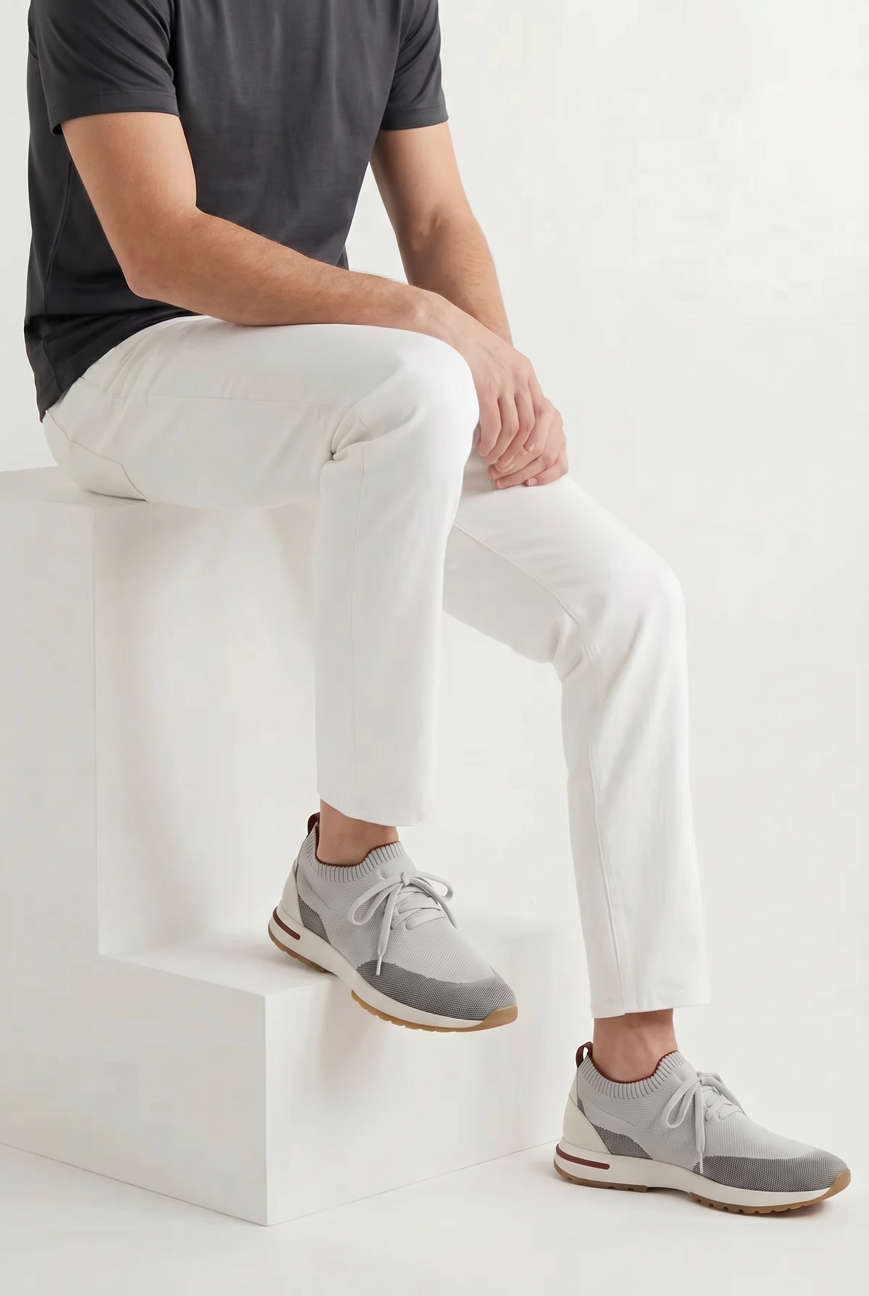 Cavalién Knit Sneaker Glacier