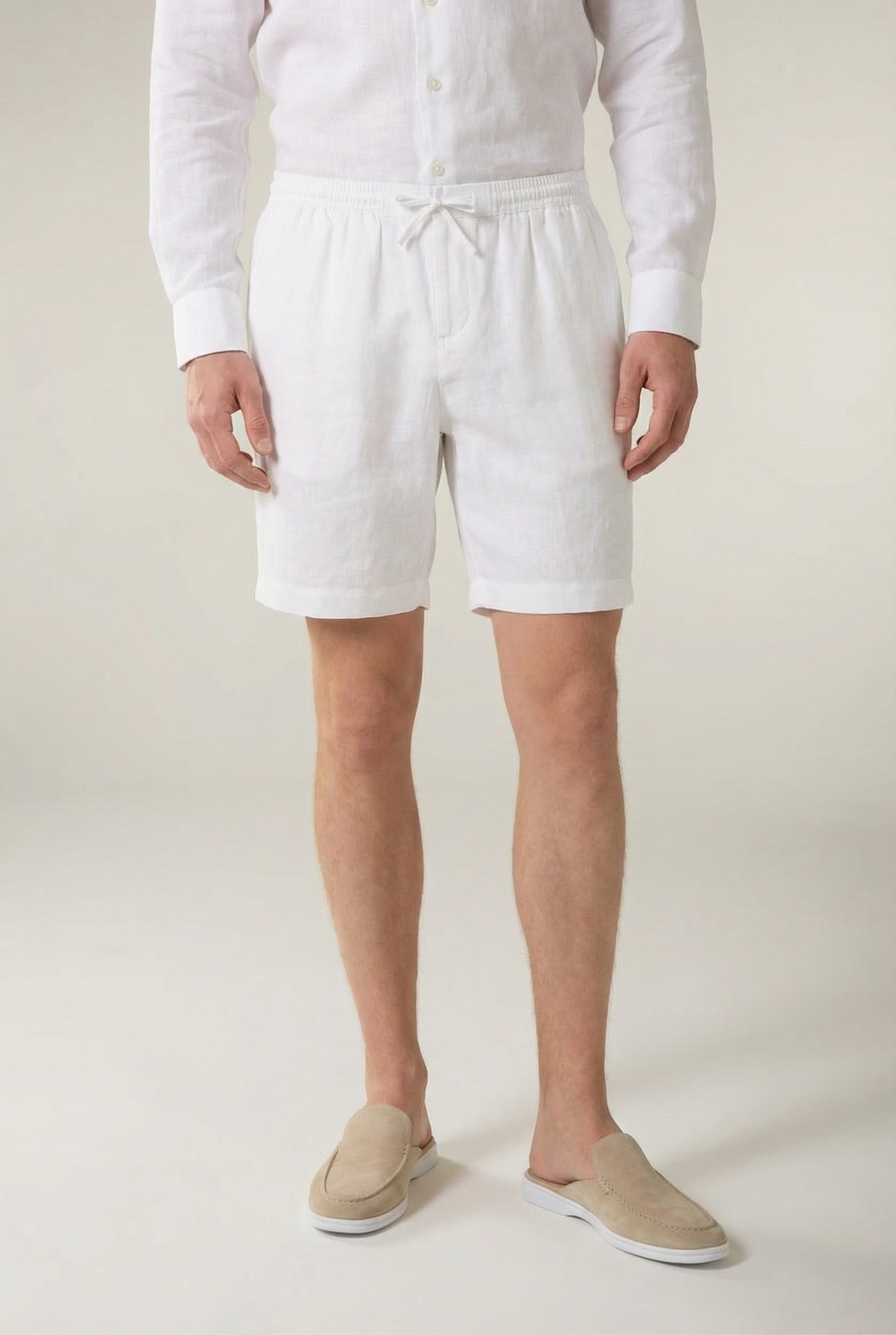 Cavalién Linen Short White