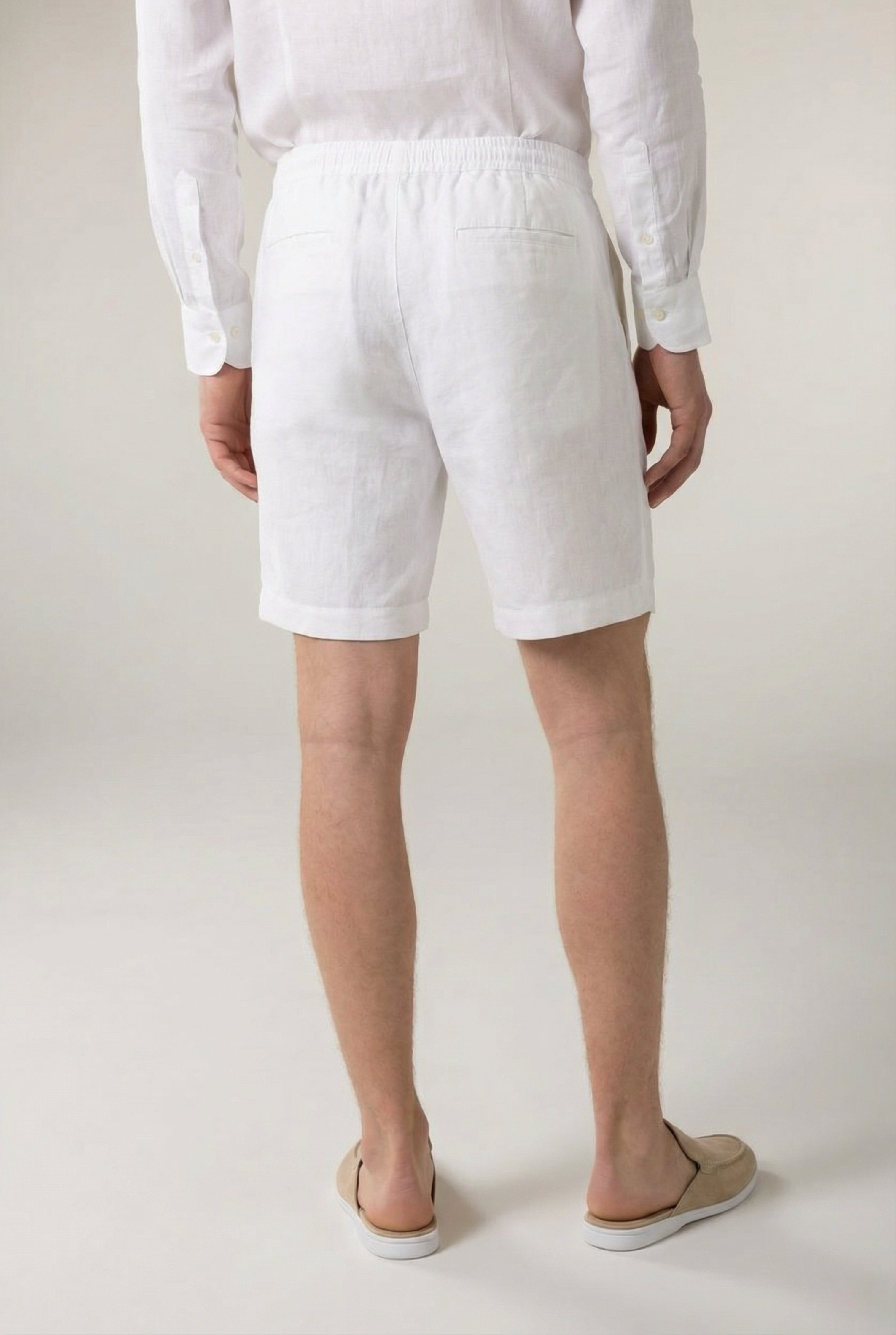 Cavalién Linen Short White
