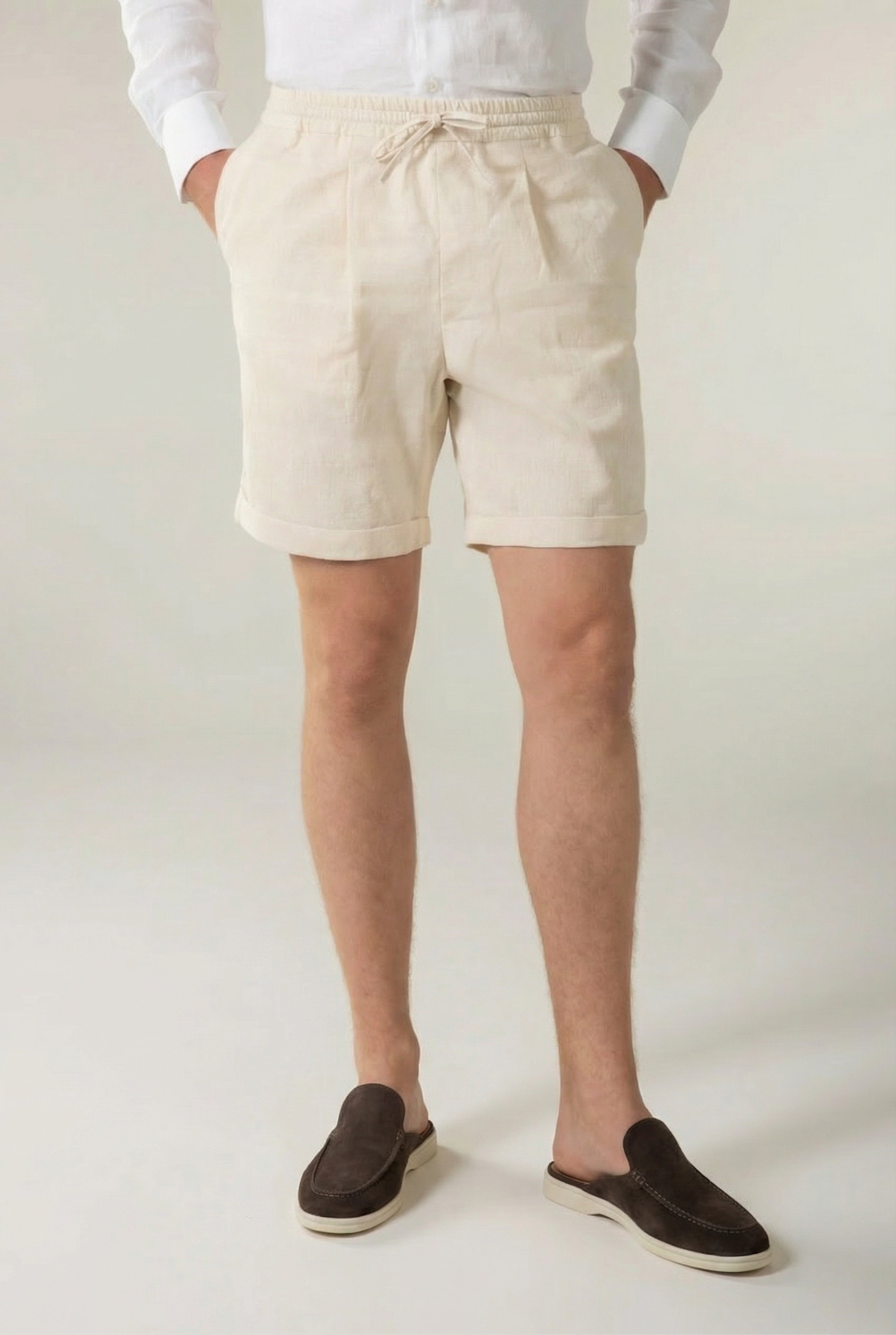Cavalién Linen Short Natural