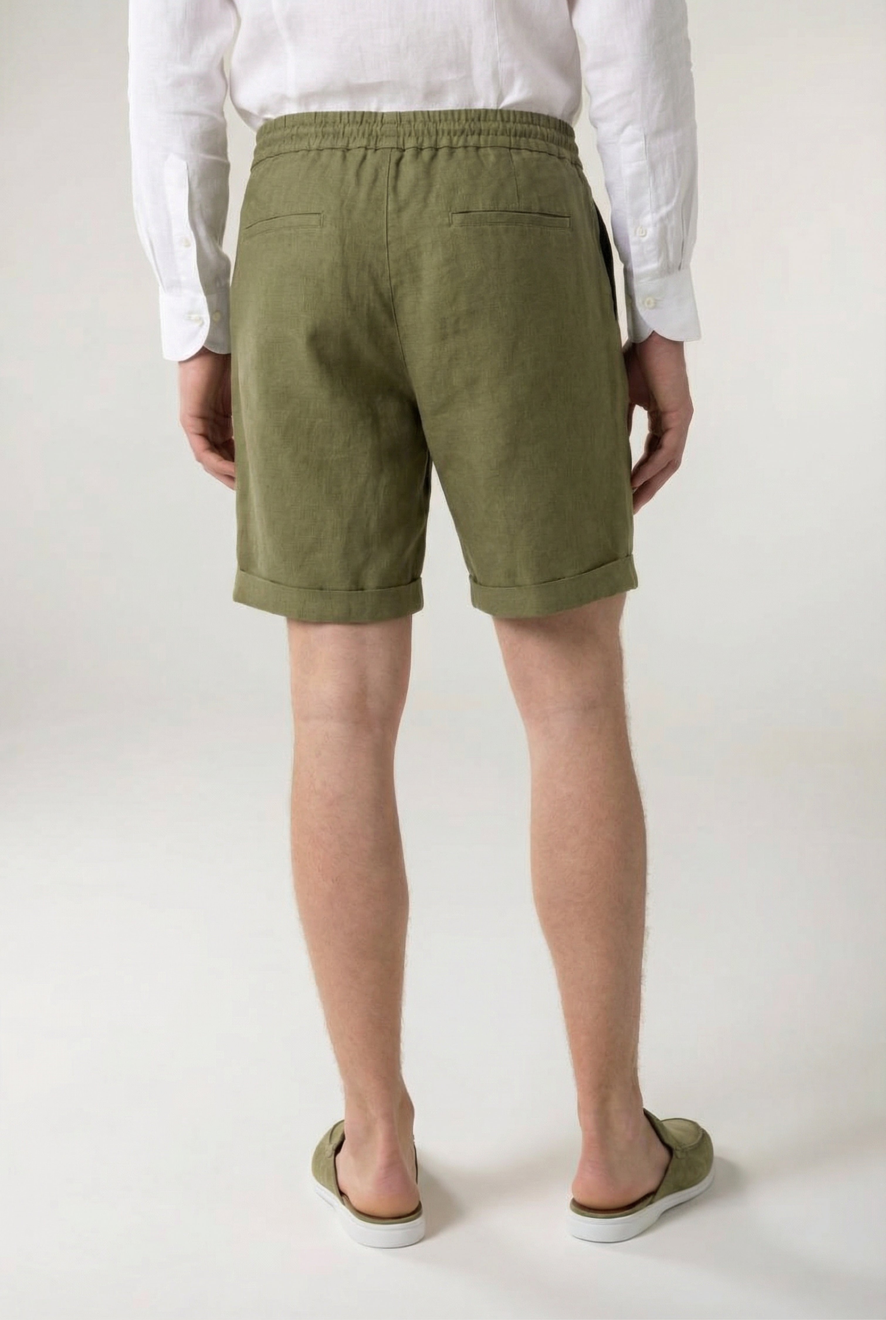 Cavalién Linen Short Olive