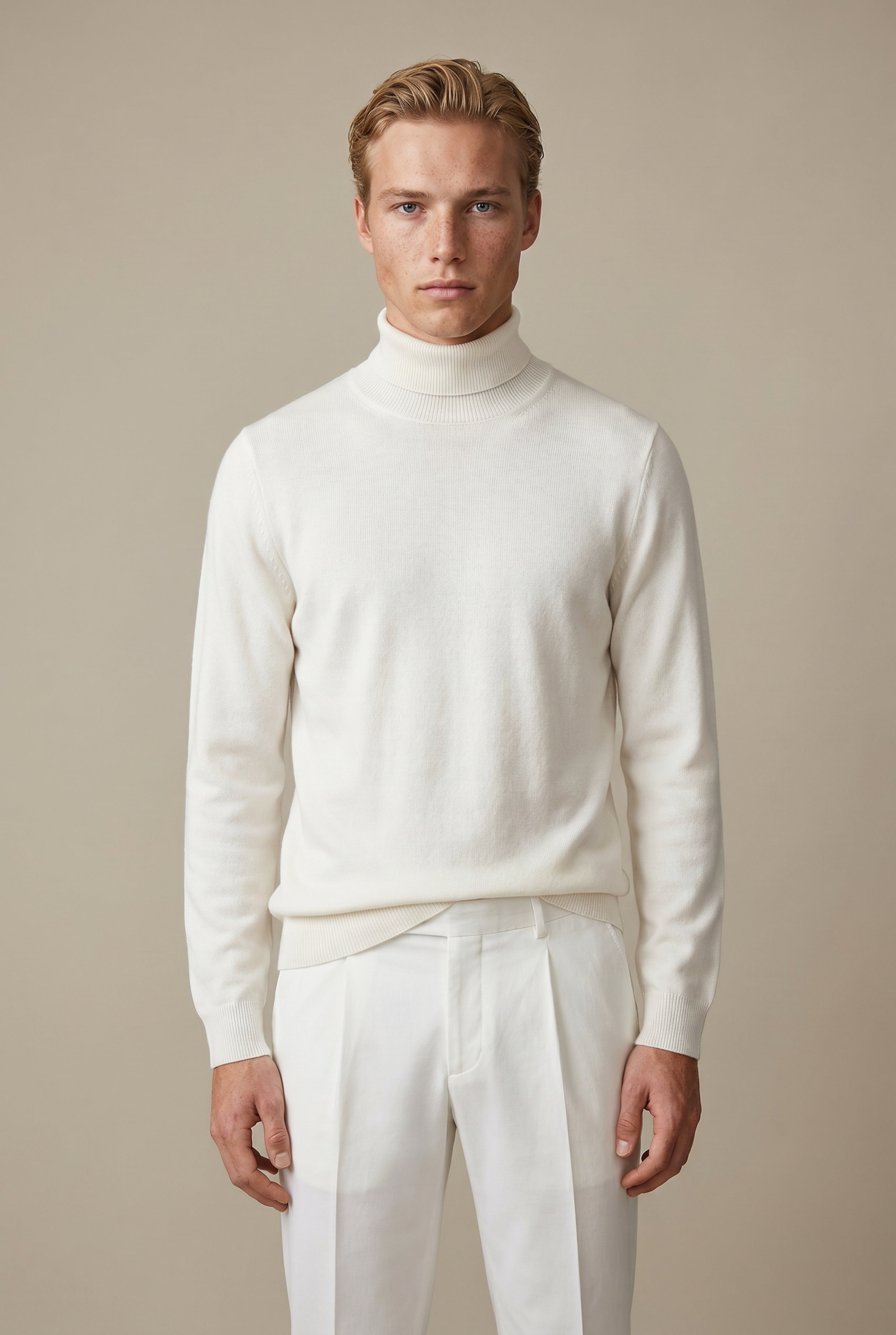 Cavalién Extrafine Rollneck White