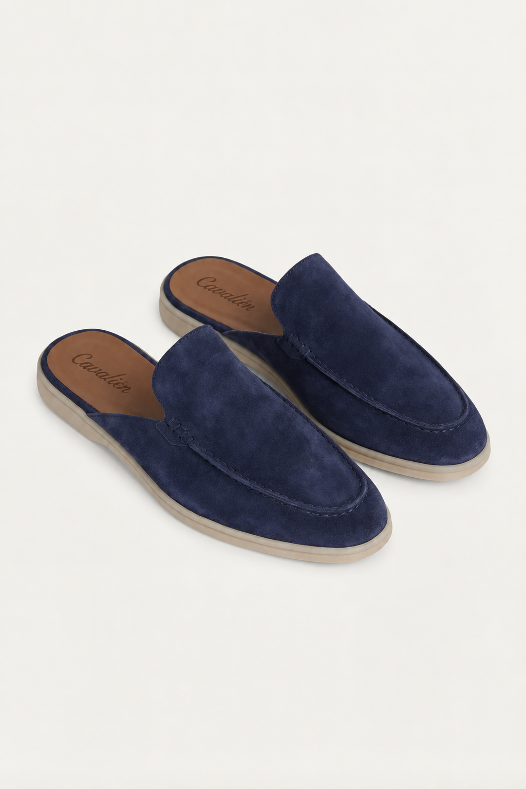 Yacht Suede Mule Navy Blue