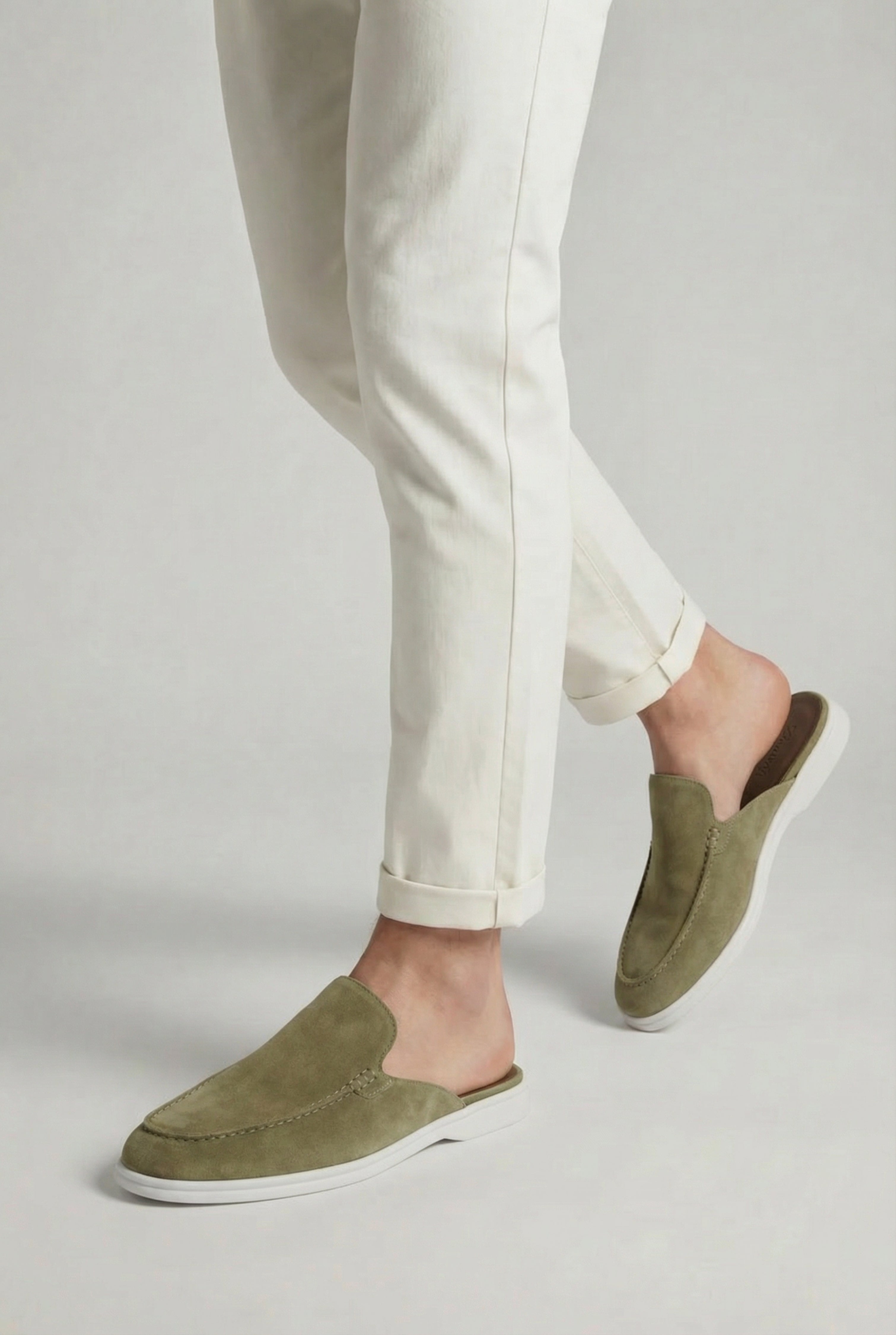 Yacht Suède Mule Olive