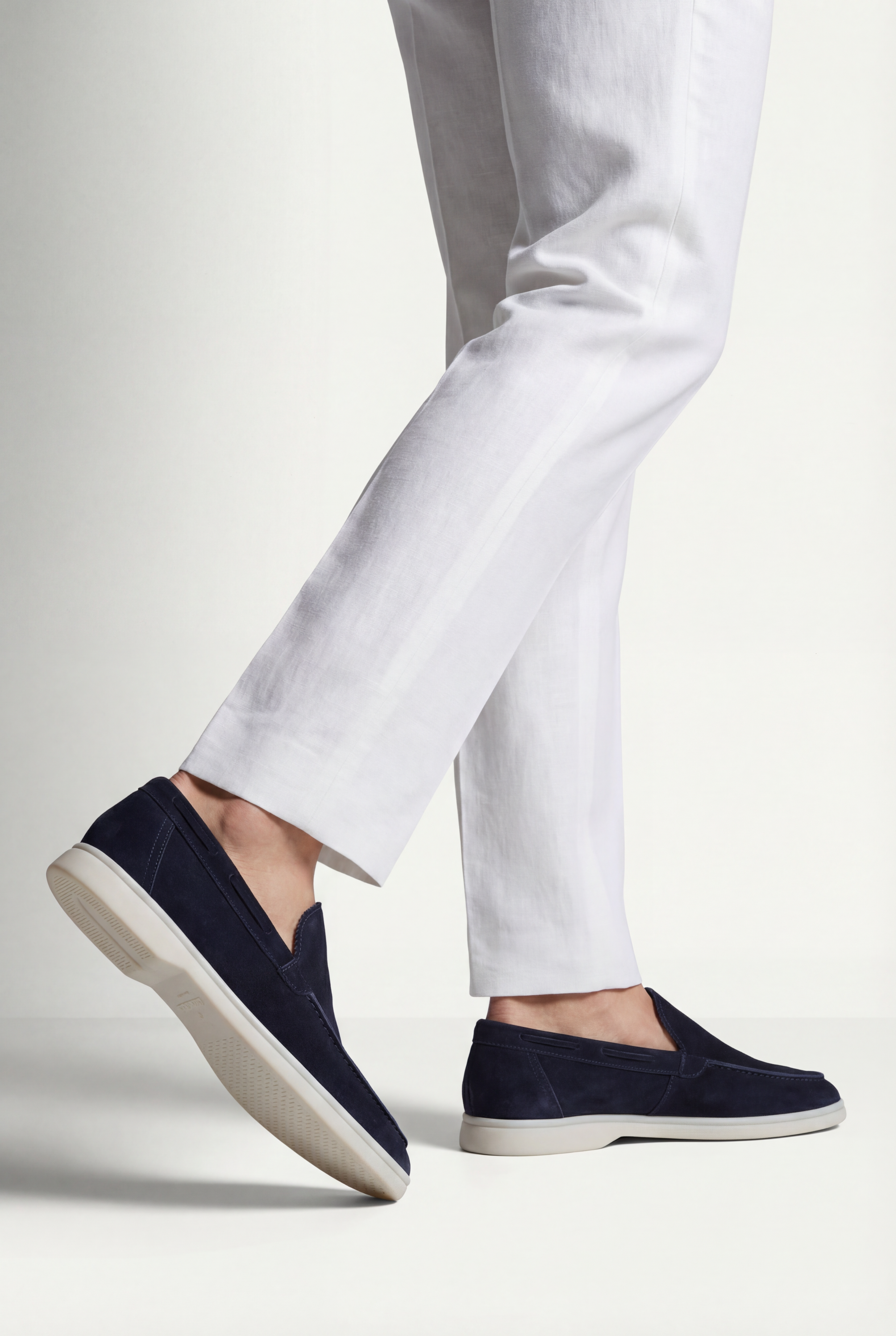 Moreno Classic Suede Loafer Navy