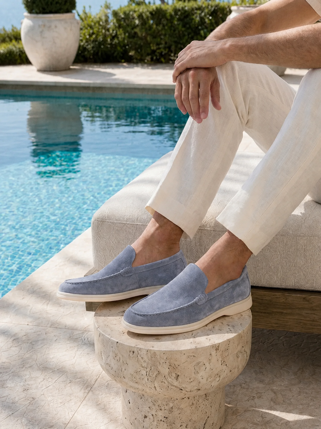 CLASSIC LOAFERS BABY BLUE