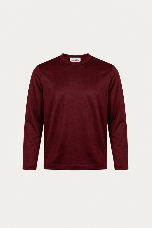 Cavalién Long Sleeve Tee Burgundy