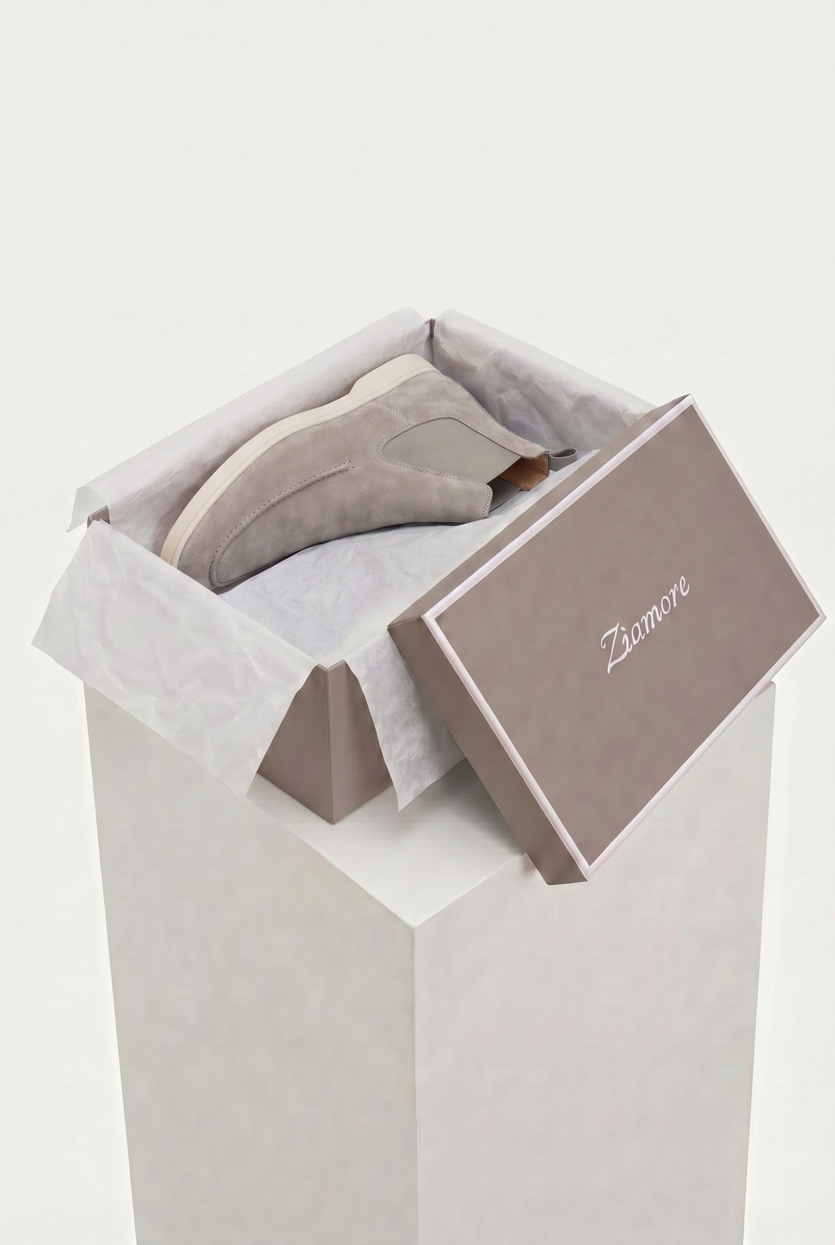 Cavalién Suede Boot Grey