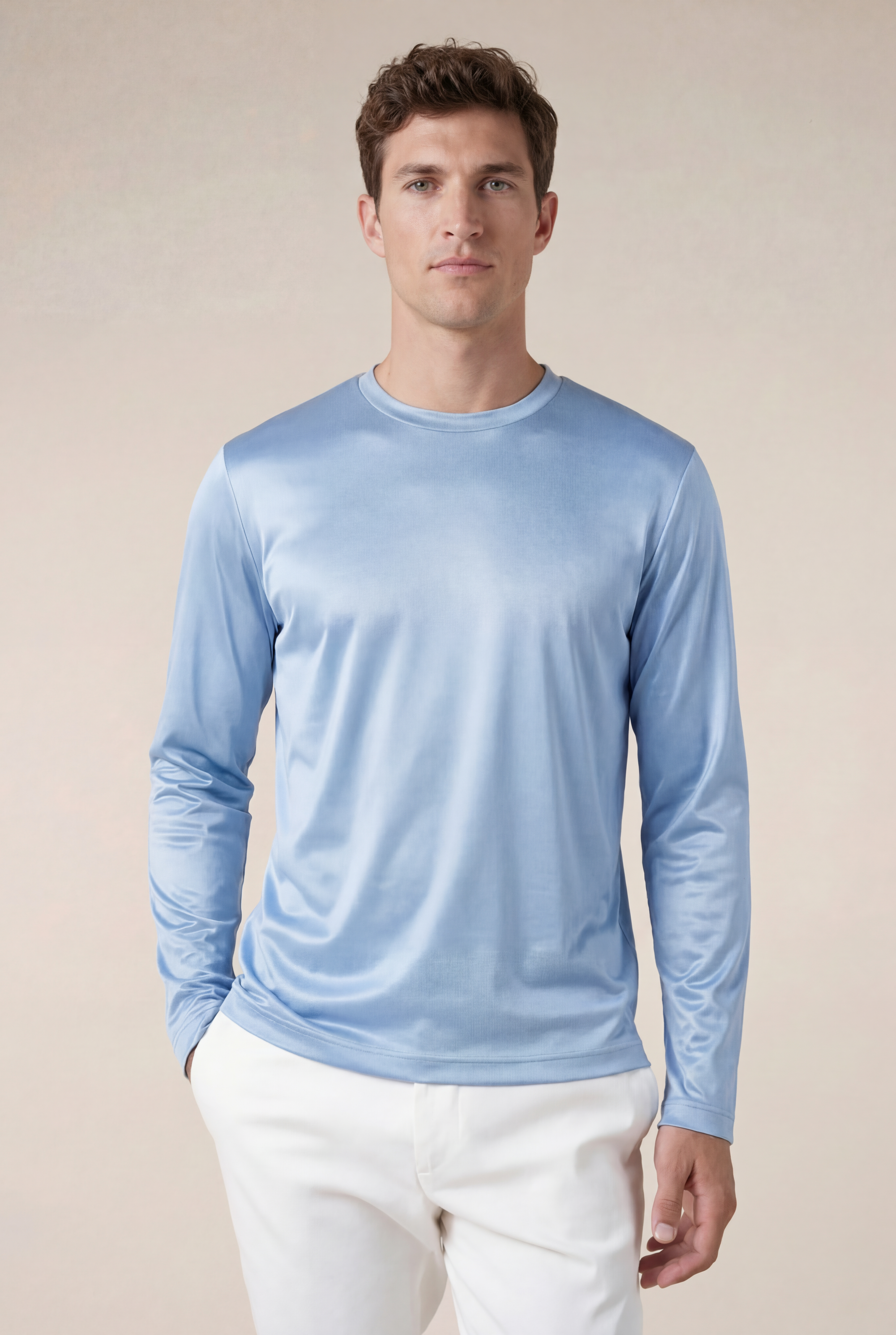 Cavalién Long Sleeve Tee Baby Blue