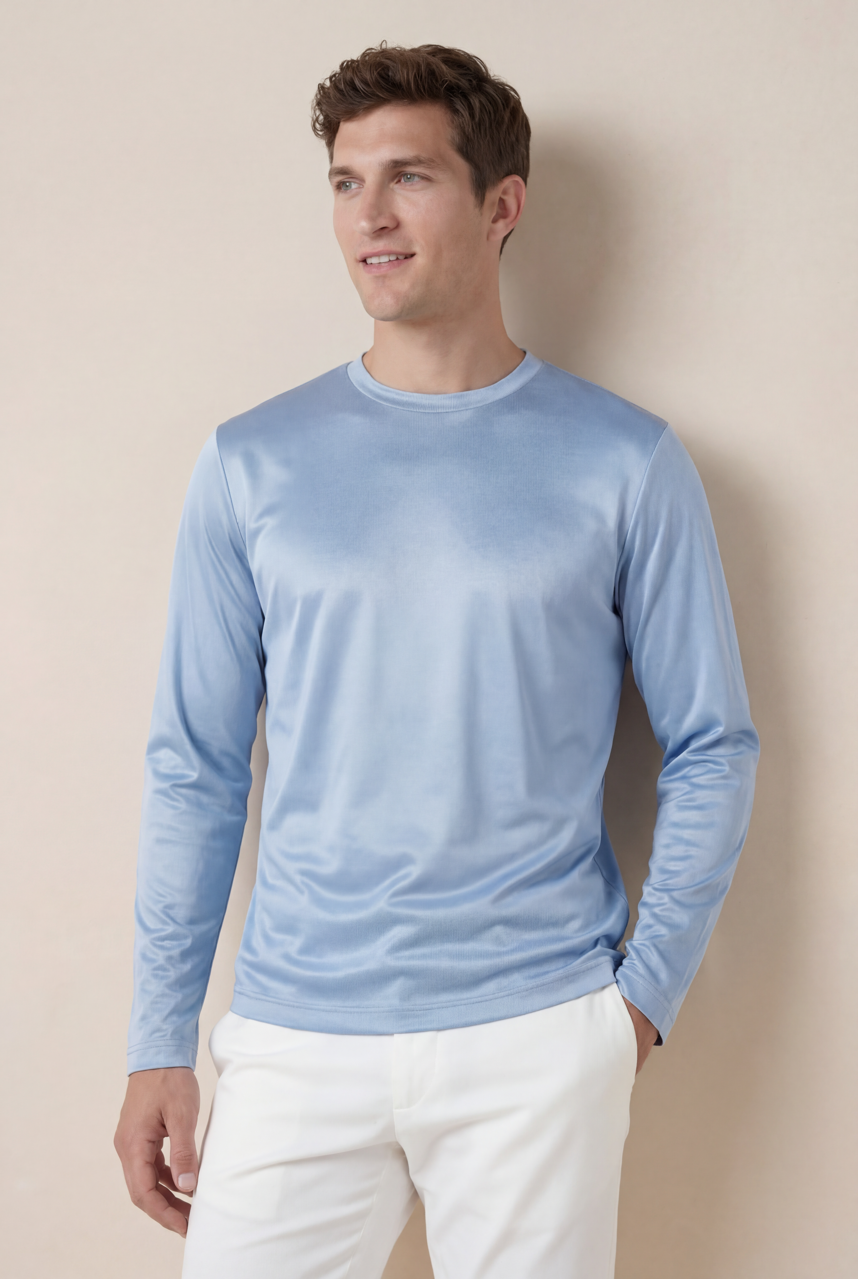 Cavalién Long Sleeve Tee Baby Blue