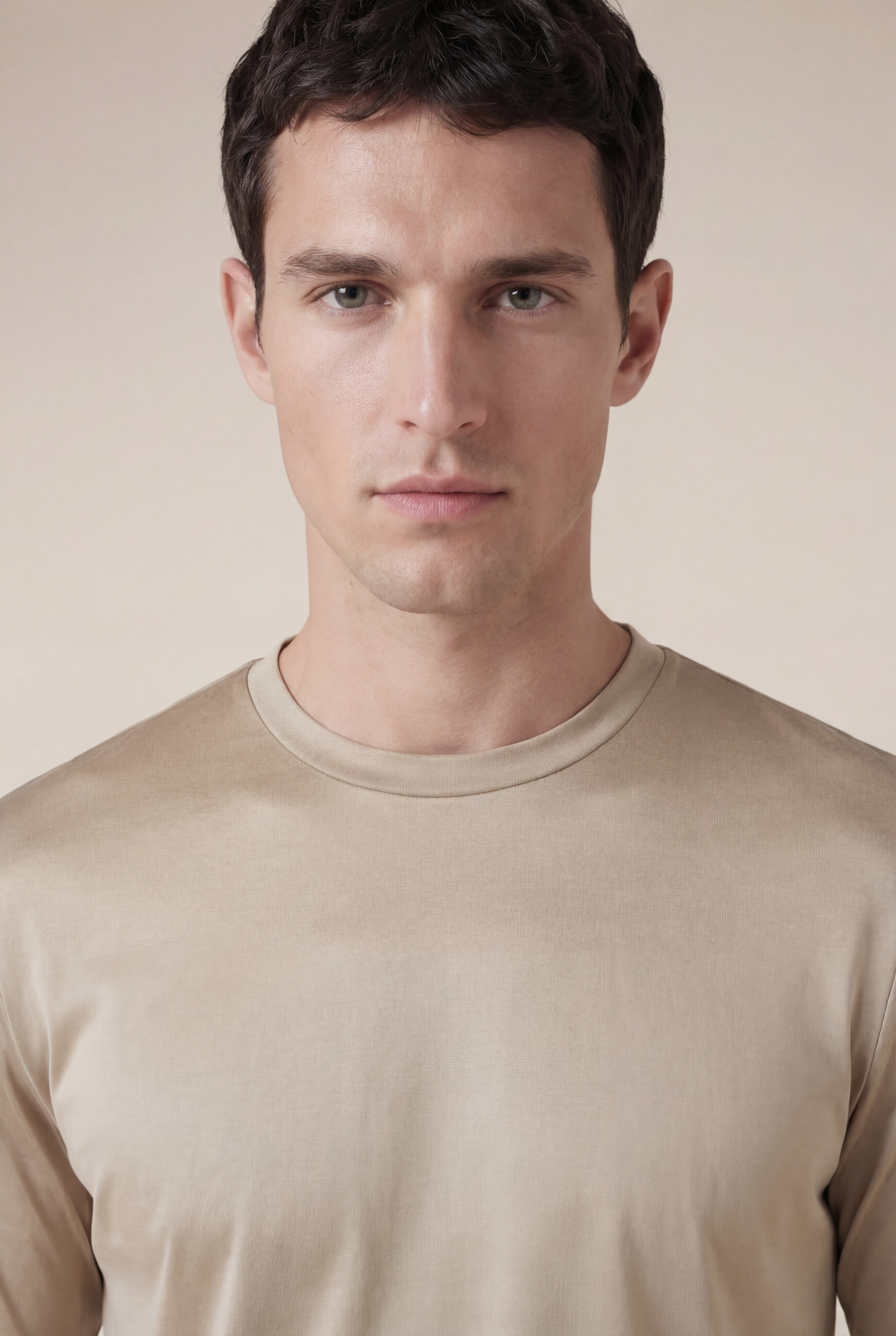 Cavalién Long Sleeve Tee Beige
