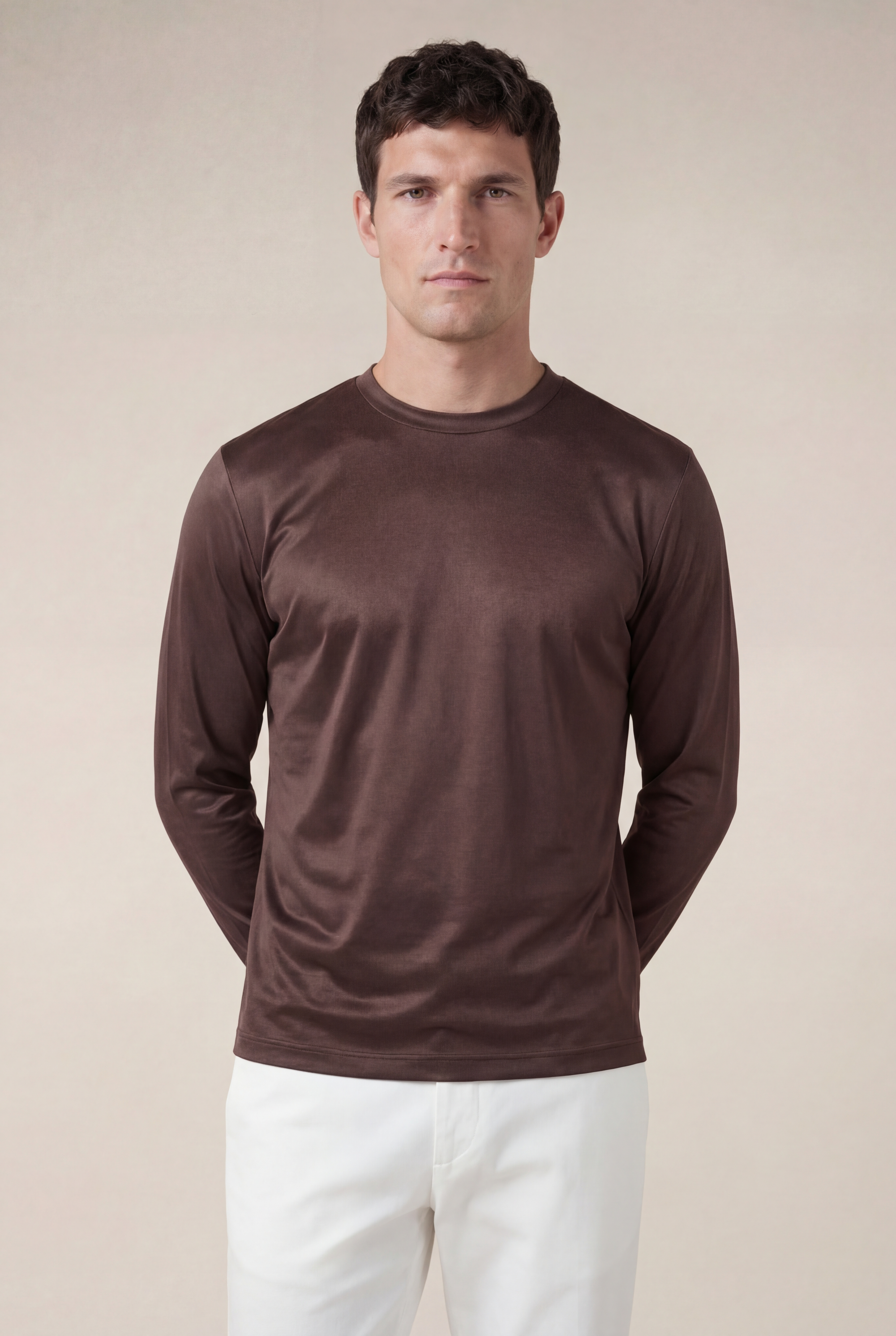 Cavalién Long Sleeve Tee Brown