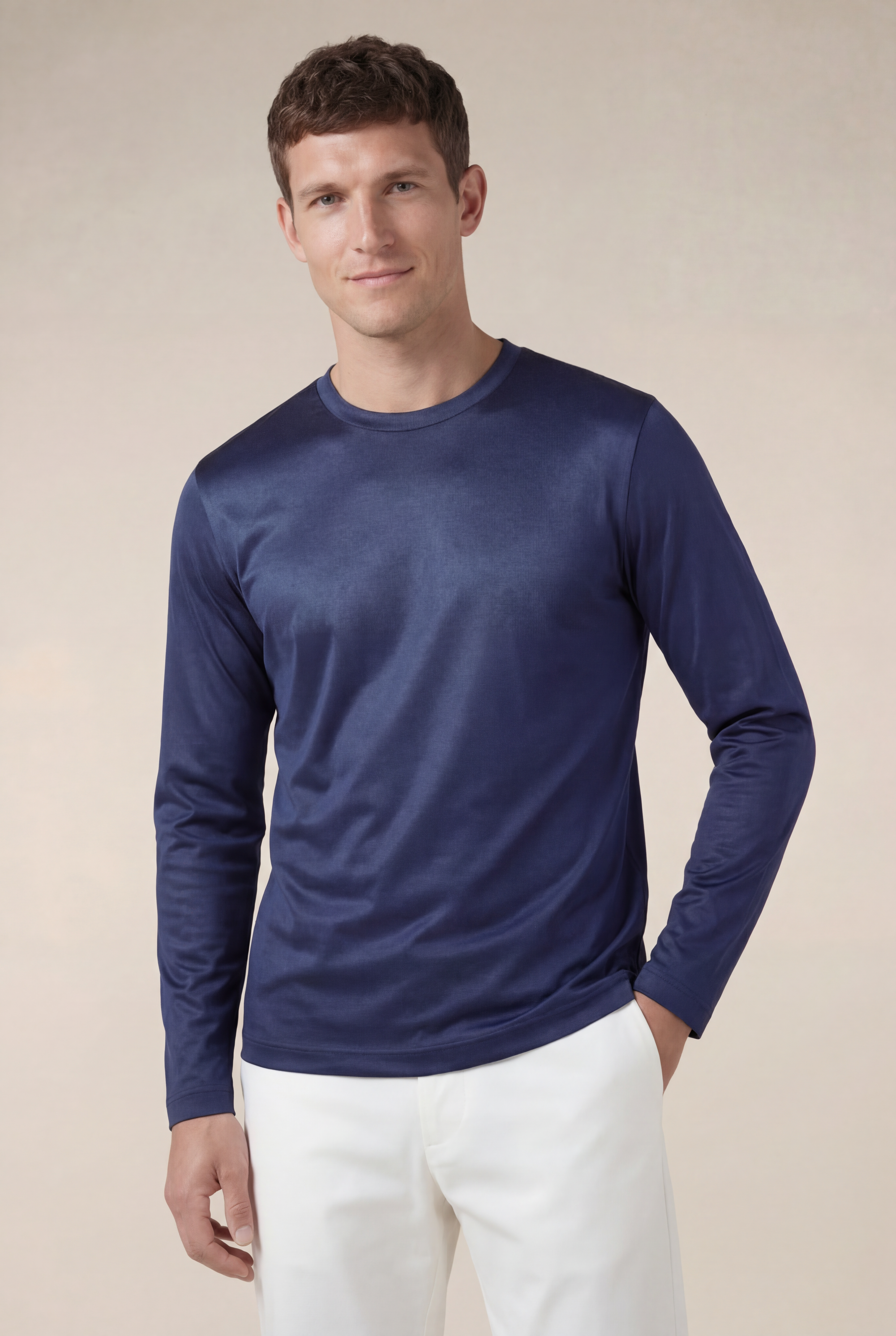 Cavalién  Long Sleeve Tee Navy