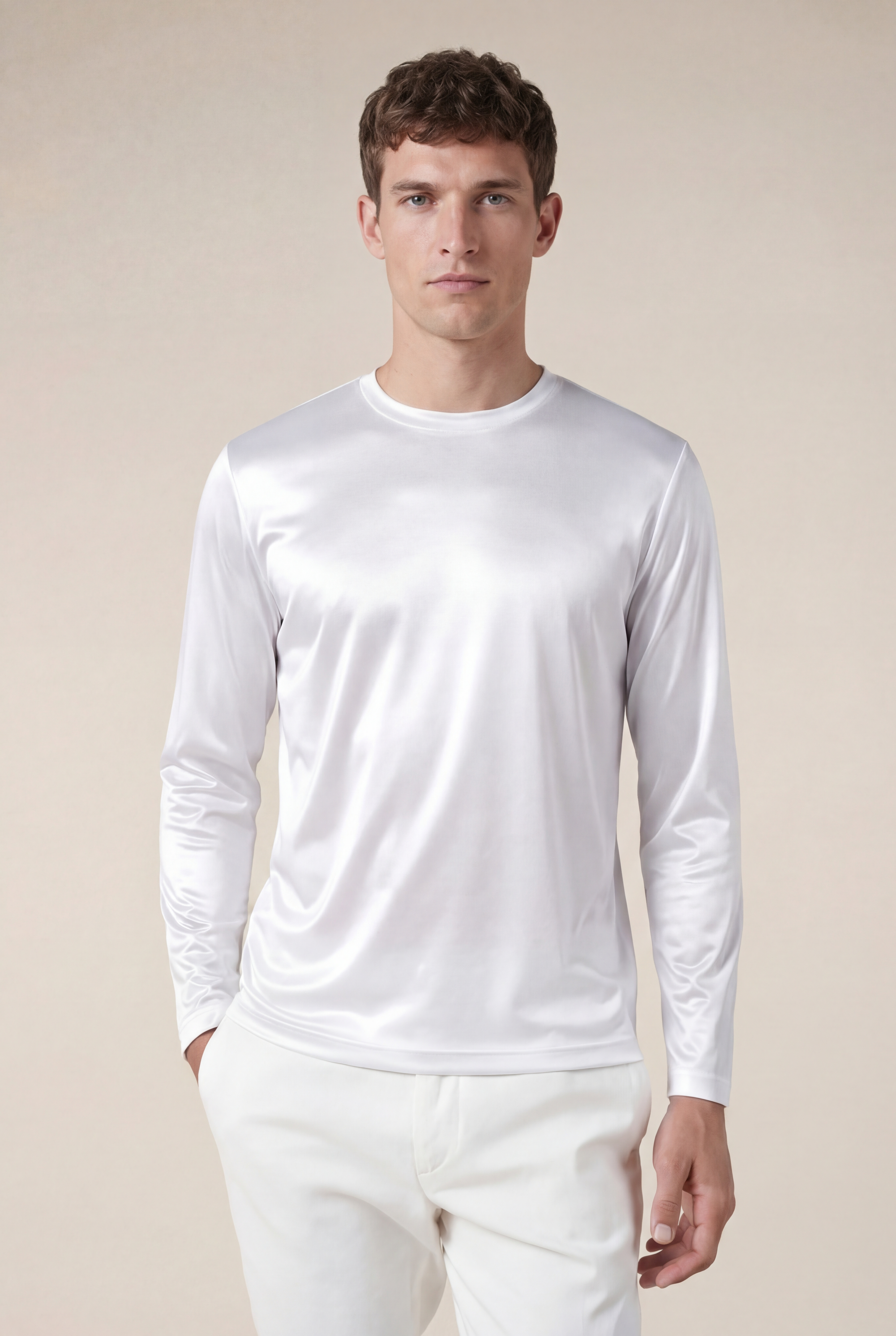 Cavalién Long Sleeve Tee White