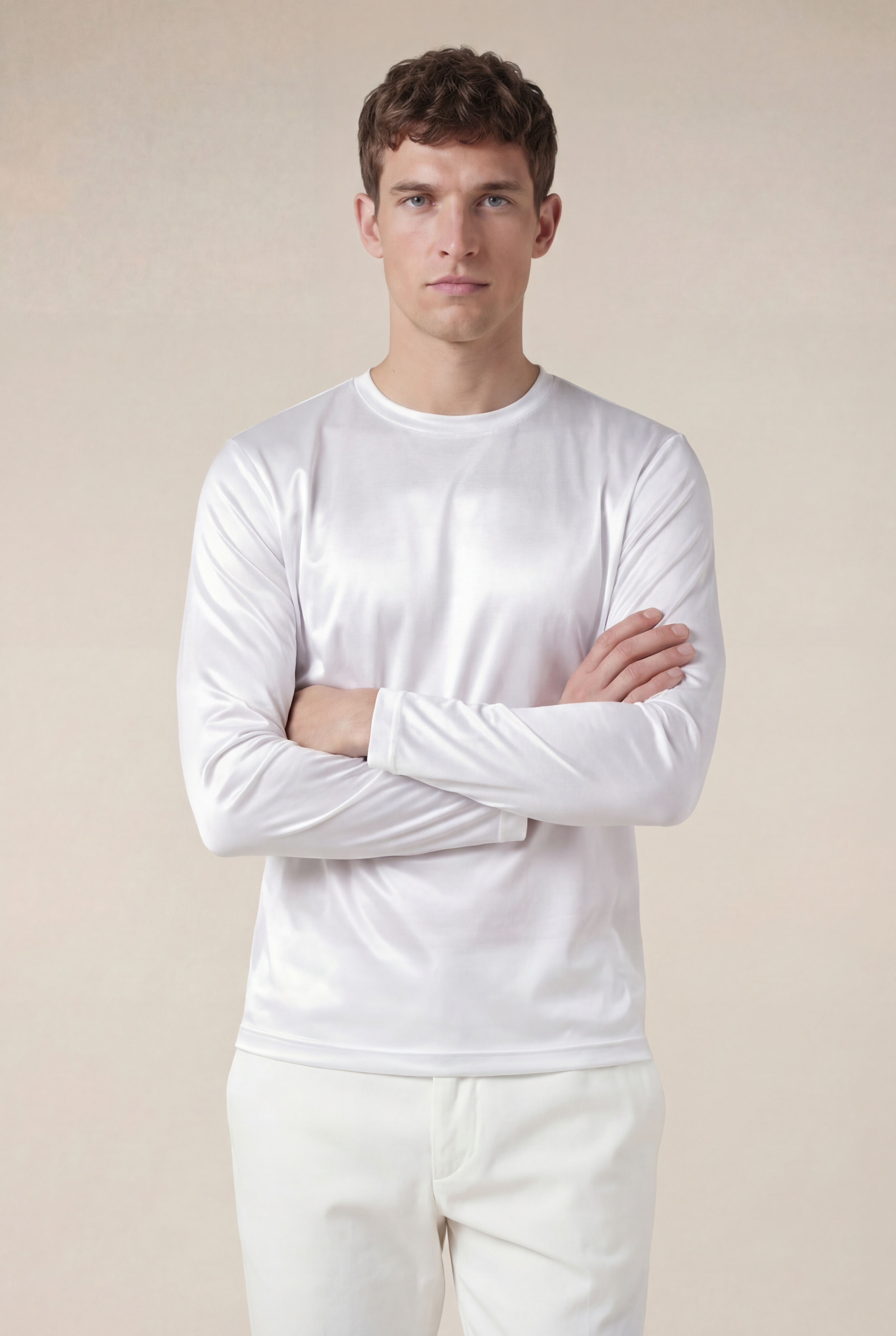 Cavalién Long Sleeve Tee White