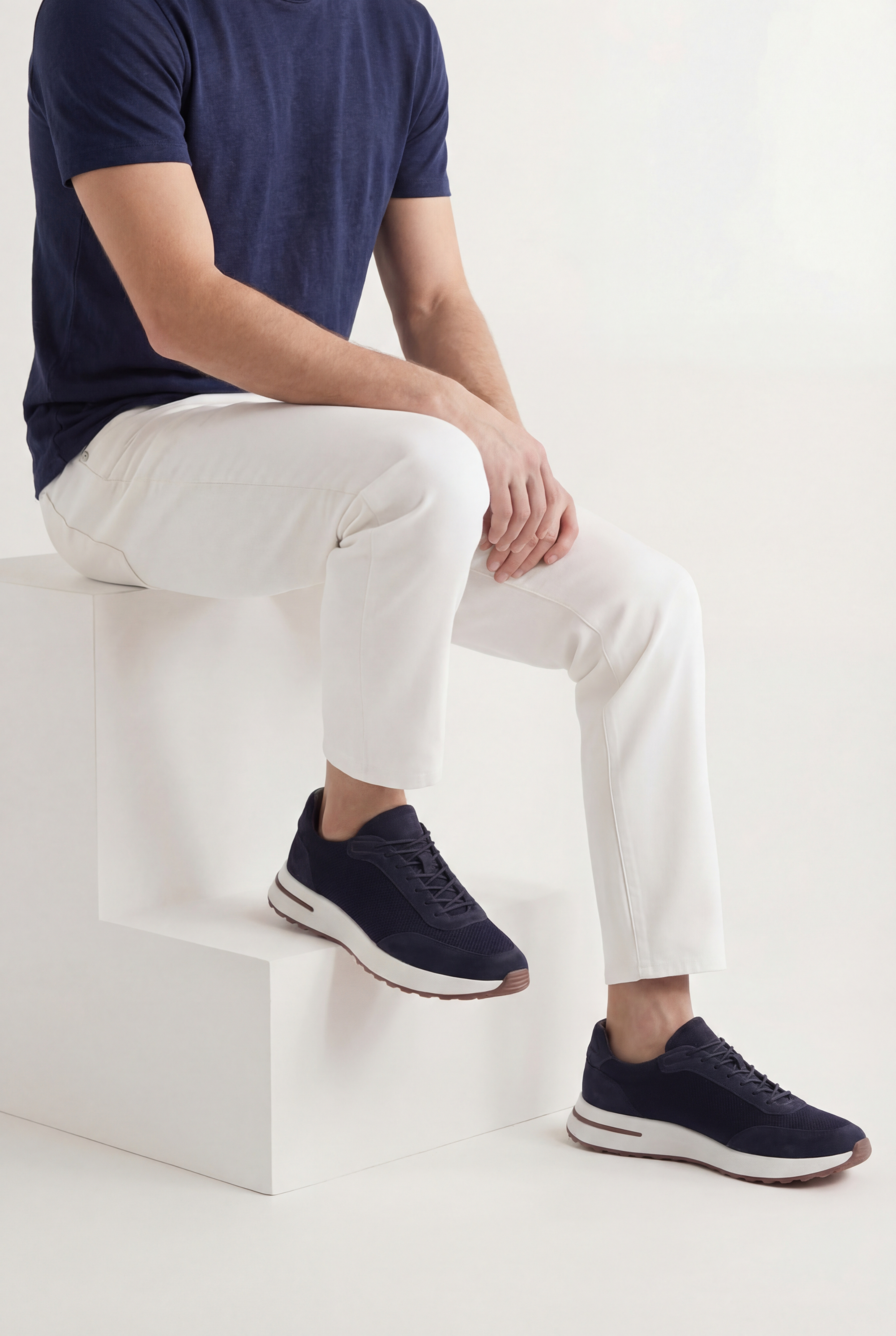 Cavalién Trainer Suede Navy