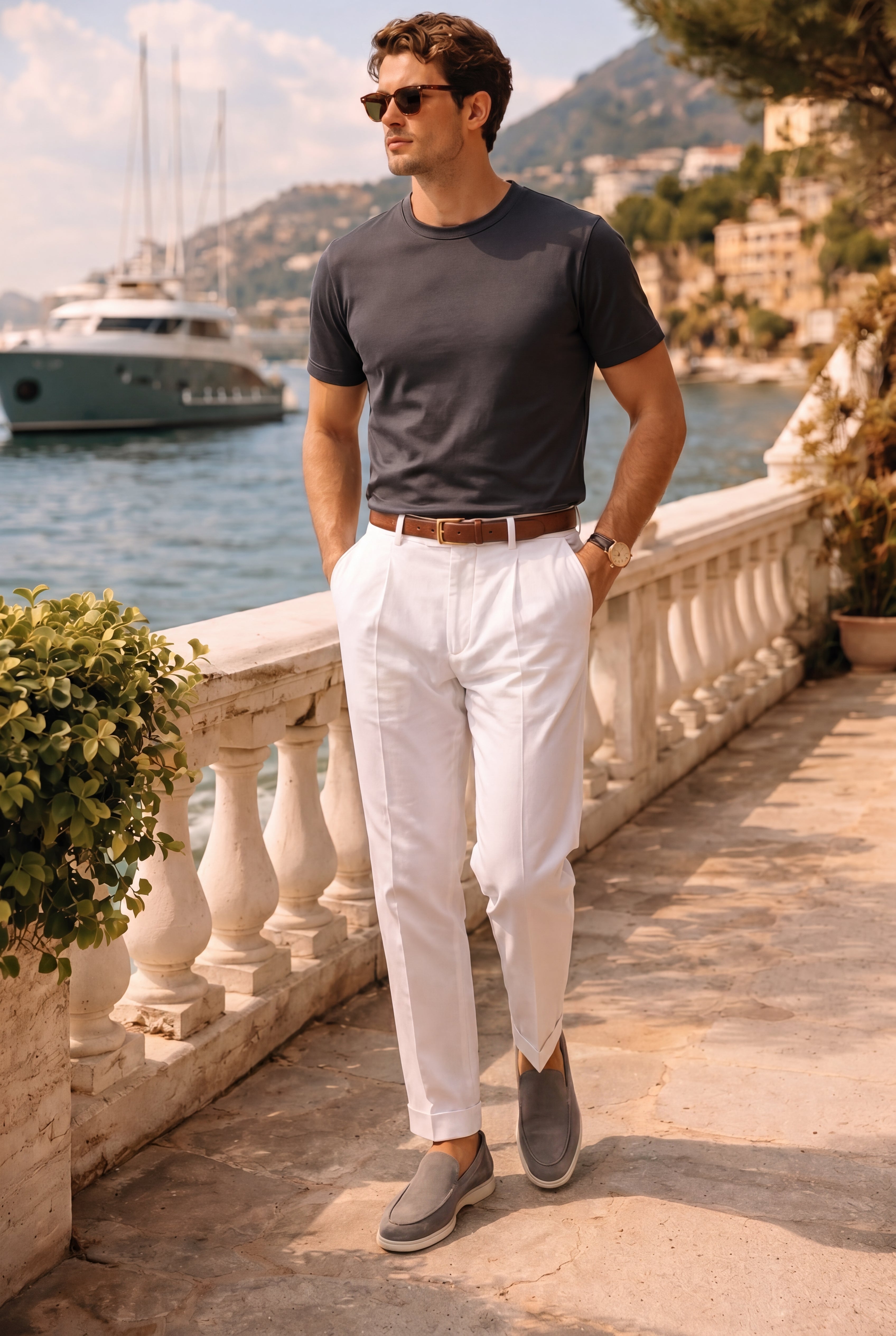 Moreno Classic Suède Loafer Grey