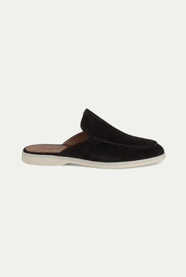 Yacht Suede Mule Black