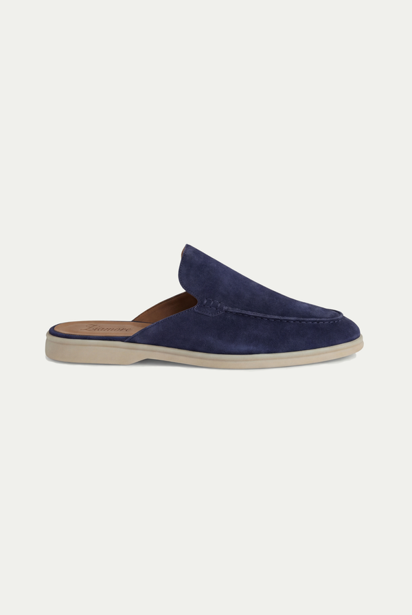 Yacht Suede Mule Navy Blue