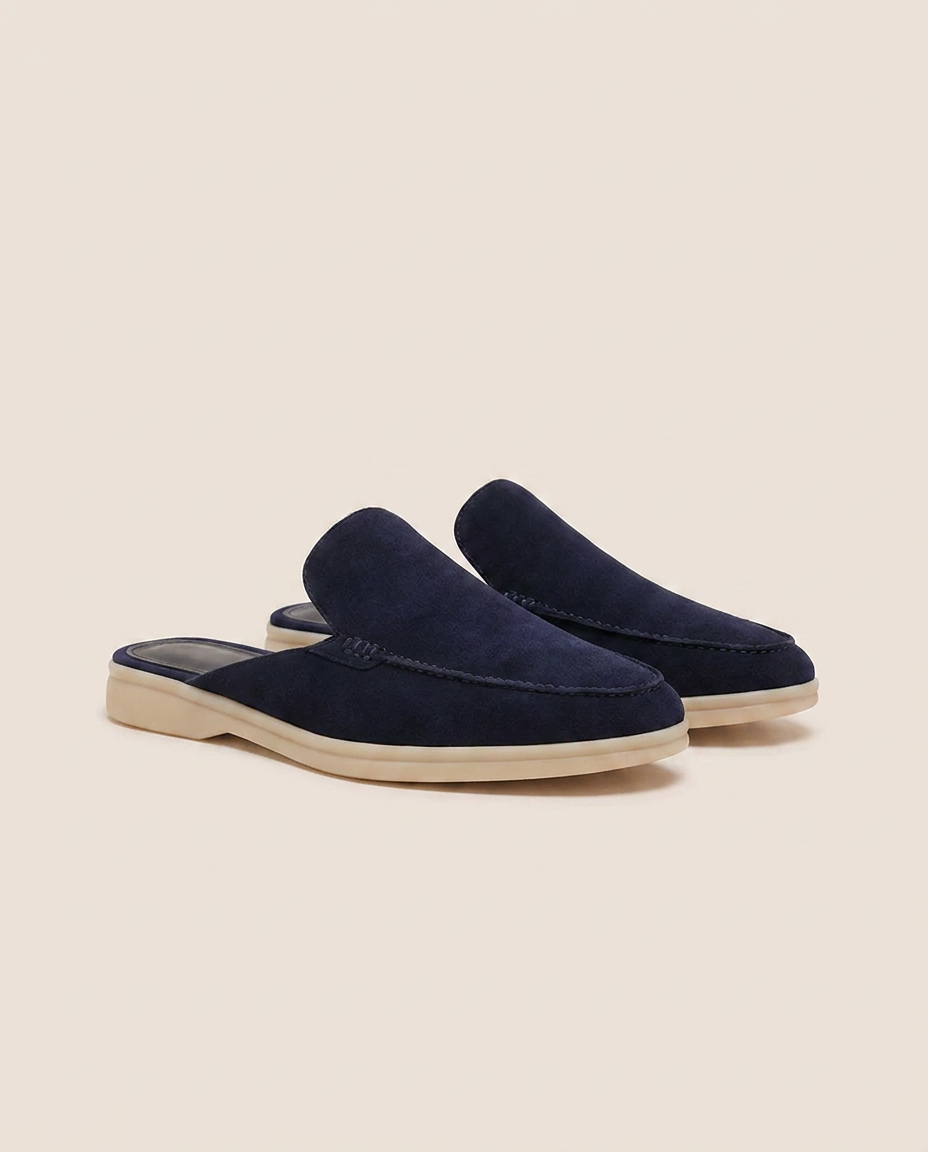 Lady Dark Blue Yacht Slipper